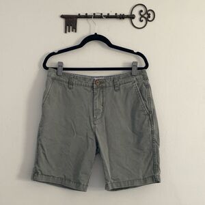 Quiksilver Men’s Flat Front Casual Shorts | Green | Waist 31